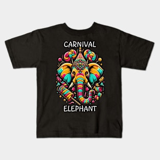 Majestic Elephant Crowned King Kids T-Shirt